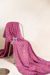 Organic Natural dye hand block printed Mul Cotton saree