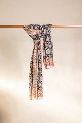 Sanganeri Mul Cotton Stole Long