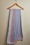 Sanganeri Mul Cotton Stole Long