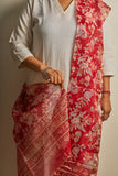 Hand Block Printed Chanderi Silk Dupatta