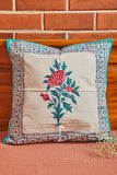 Hand Block Printed Cushion Cover - Single Piece