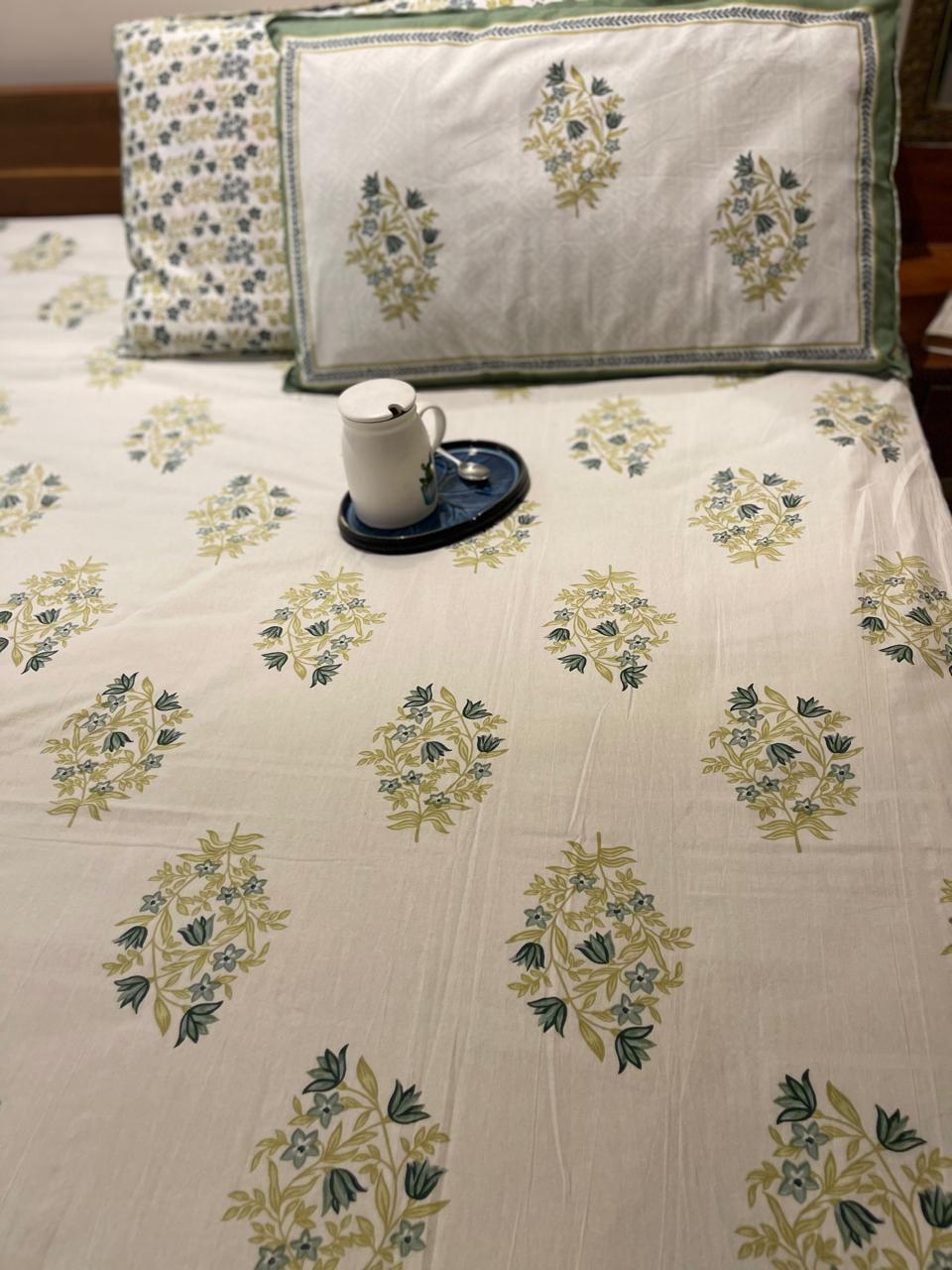 Pure Cotton King Size Bedsheets