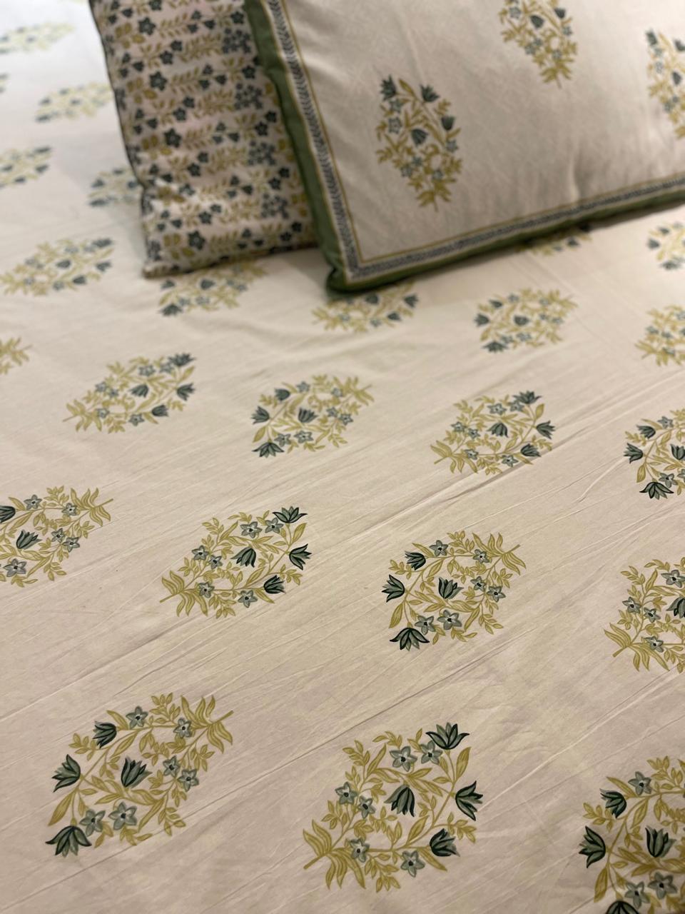 Pure Cotton King Size Bedsheets