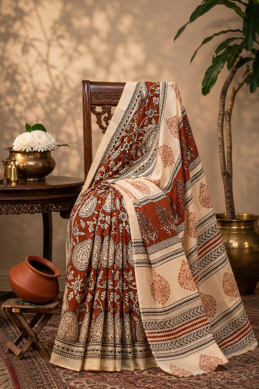 Printed Mul Cotton Saree