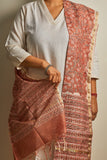 Hand Block Printed Chanderi Silk Dupatta