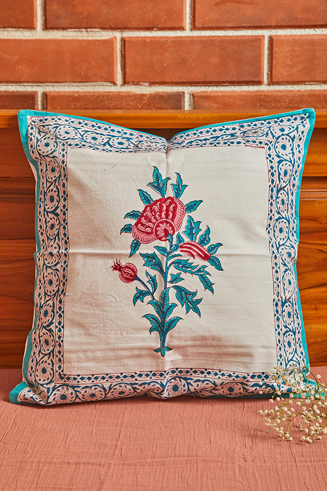 Hand Block Printed Cushion Cover - Single Piece