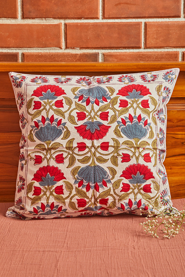 Hand Block Printed Cushion Cover - Single Piece