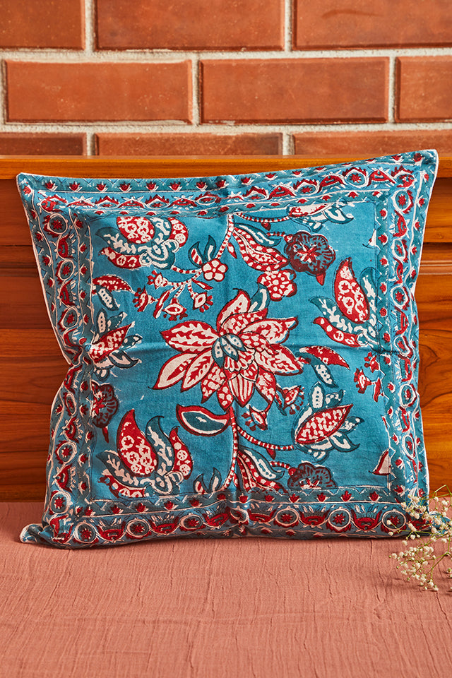 Hand Block Printed Cushion Cover - Single Piece