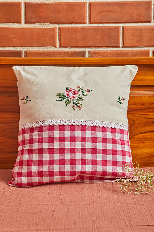 Embroidered Cushion Cover