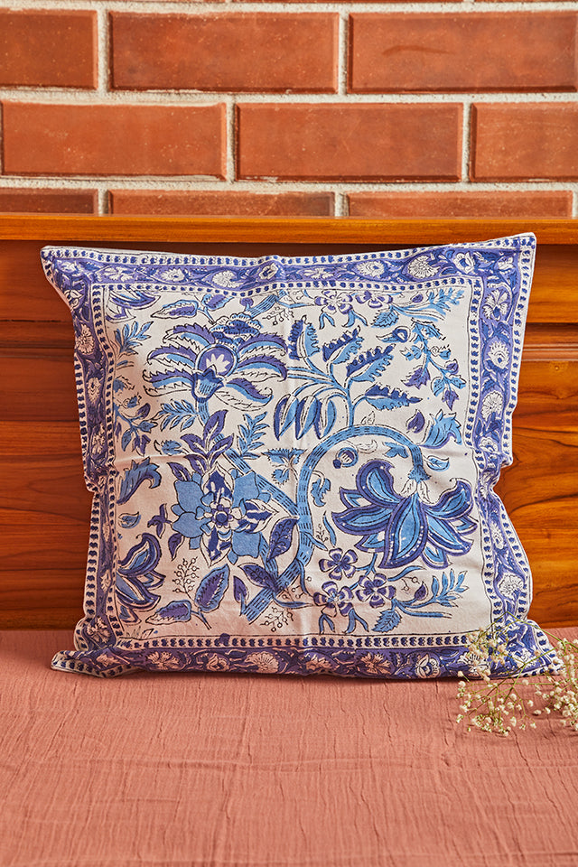 Hand Block Printed Cushion Cover - Single Piece