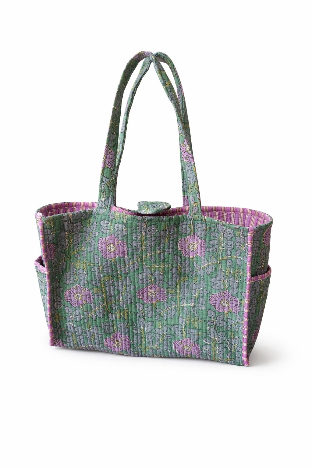 Signature Button Tote